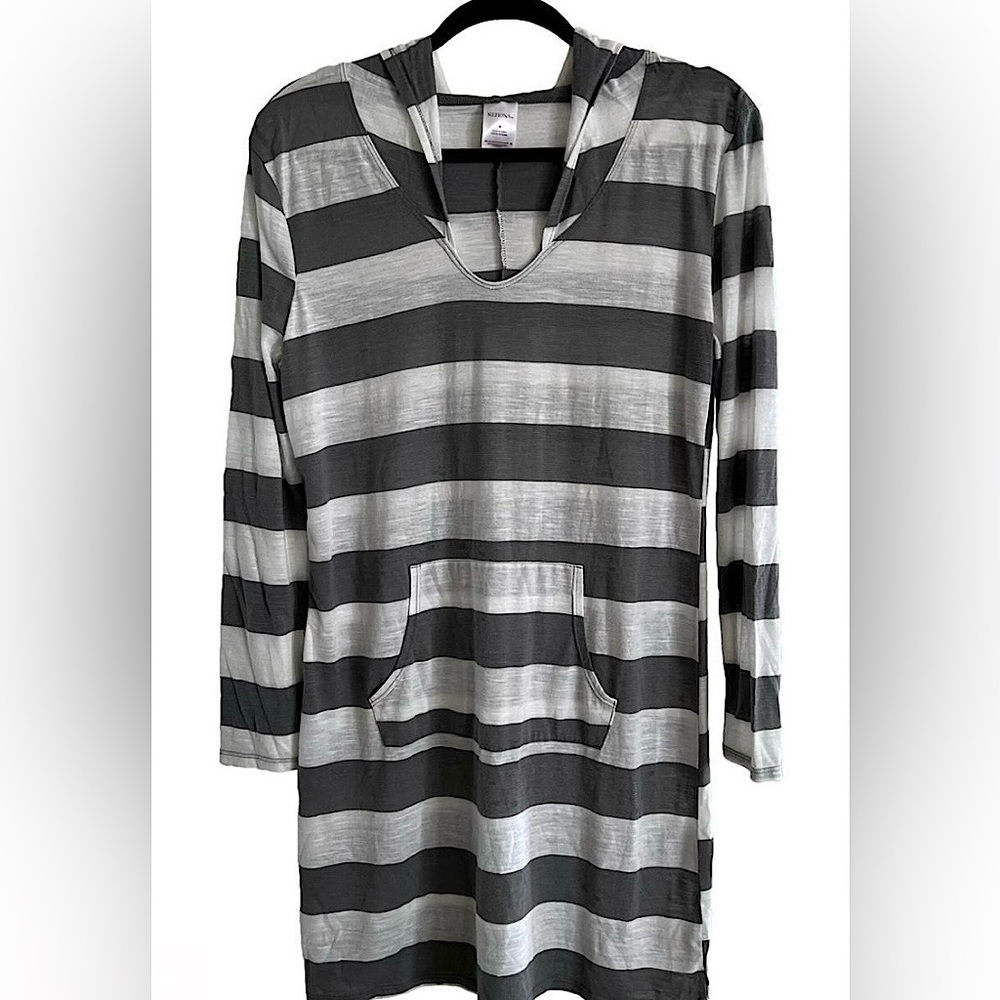 Merona Striped Swimsuit Cover Up, M